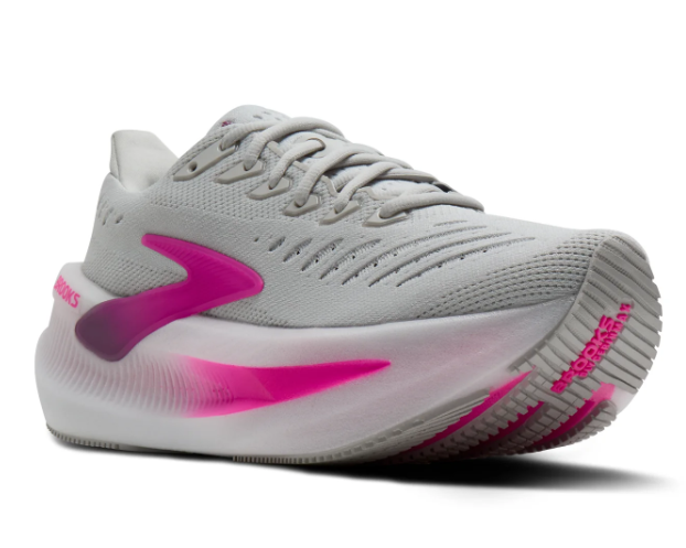 Glycerin Max 2 Women's Running Shoes – Oyster / Argyle / Cyber Pink